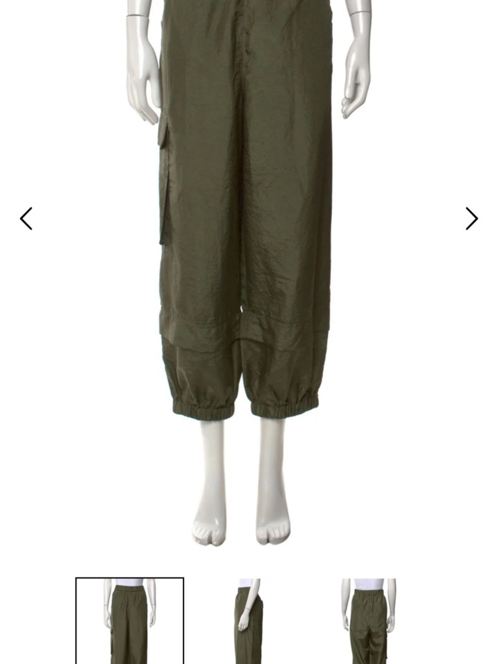 Tibi Wilt Jogger Olive Green